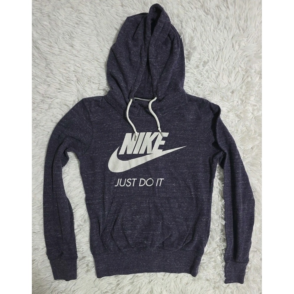 Vintage Nike Red Tag Front Logo Pullover Hoodie Swaetshirt Size Small